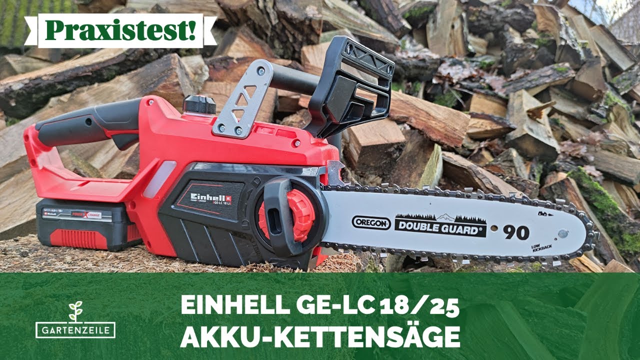 Einhell Akku-Kettensäge GE-LC 18/25 im Test!