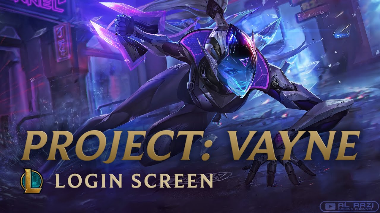 PROJECT: Vayne | PROJECT: Hunters Theme | Login Screen | Animated 4K 60fps - League of Legends