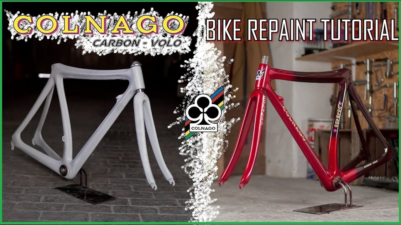 COLNAGO CARBON VOLO 1988- Bike Repaint TUTORIAL-