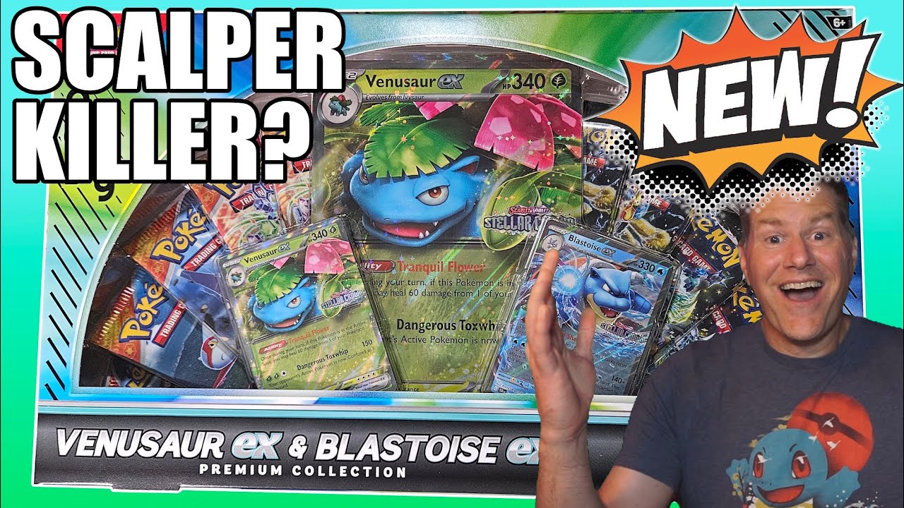 *НОВИНКА* Эксклюзивная премиум-коллекция Venusaur ex и Blastoise ex от Gamestop!