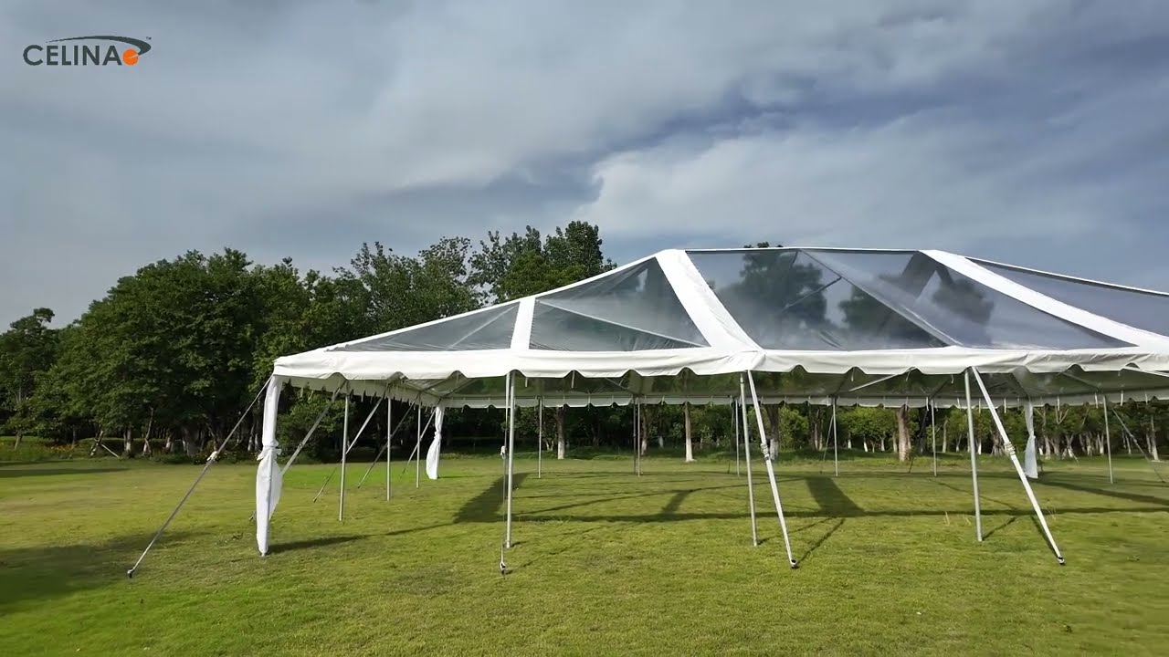 Celina Classic Frame Tent W40ft x L60ft x H8ft (W12.2m x L18.3m x H2.4m)