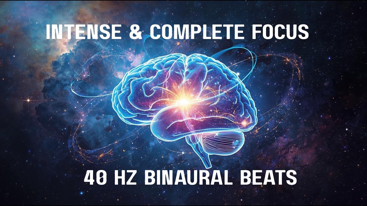 Gamma Waves for Deep Focus, Studying, & Brain Activation (40 Hz Binaural Beats)