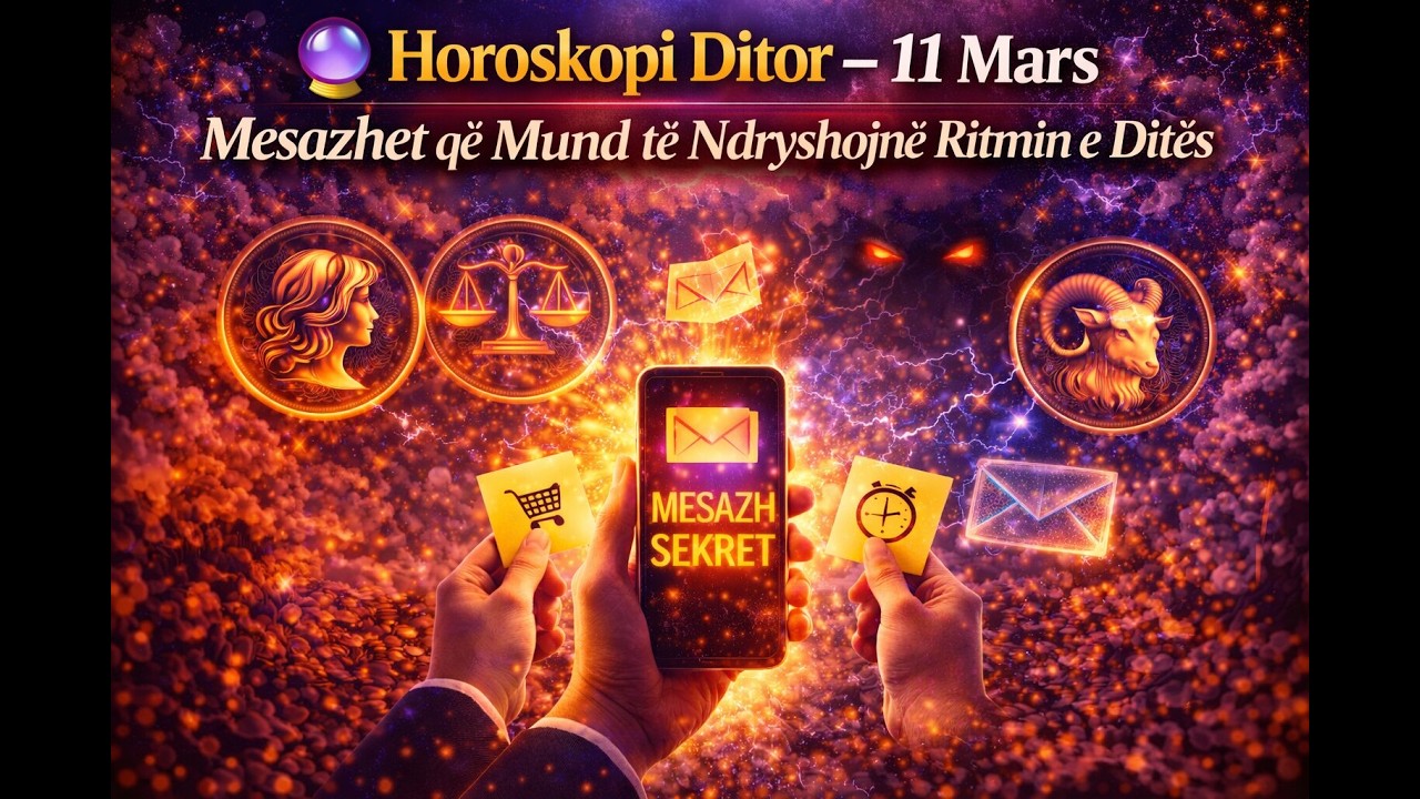 🔮 Horoskopi Ditor – 11 Mars | Mesazhet që Mund të Ndryshojnë Ritmin e Ditës...