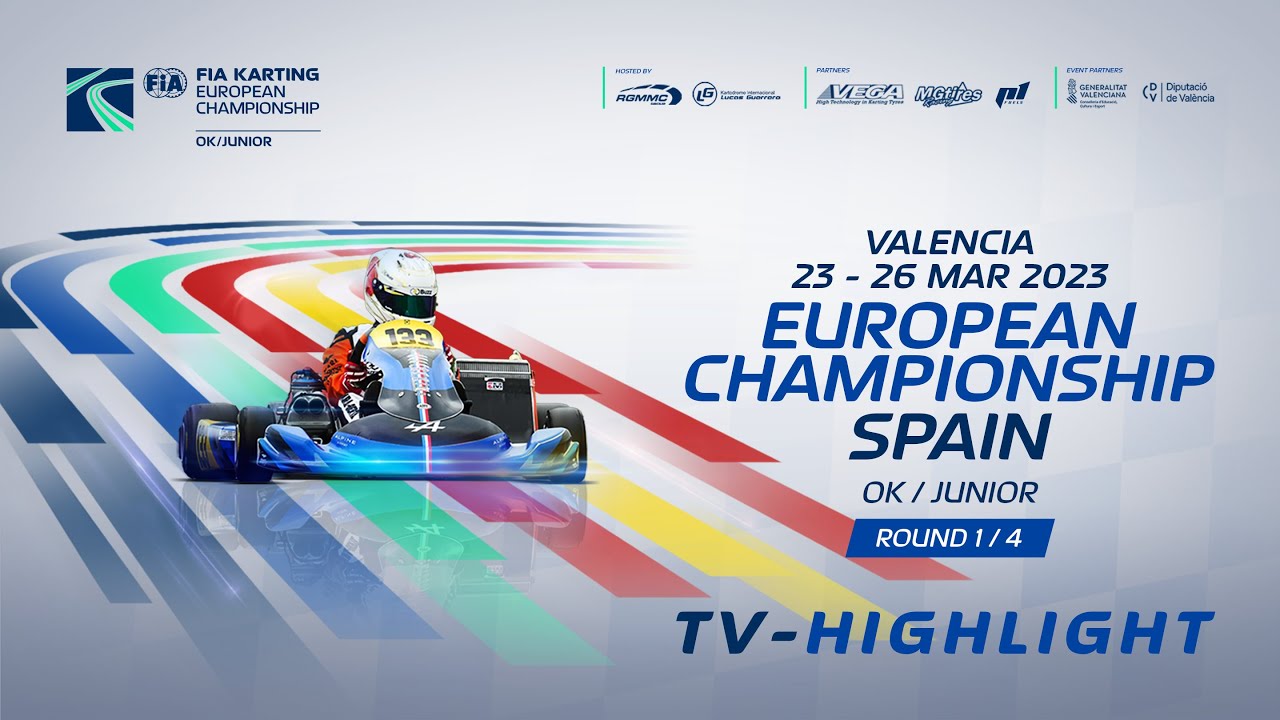 2023 FIA Karting European Championship Round 1 OK/Junior valencia - Spain TV Highlight