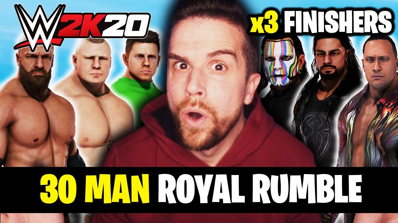 WWE 2K20 30 Man Royal Rumble, But Everyone Has 3 Finishers!