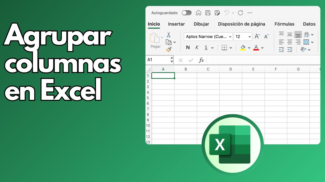 C&oacute;mo agrupar columnas en Excel