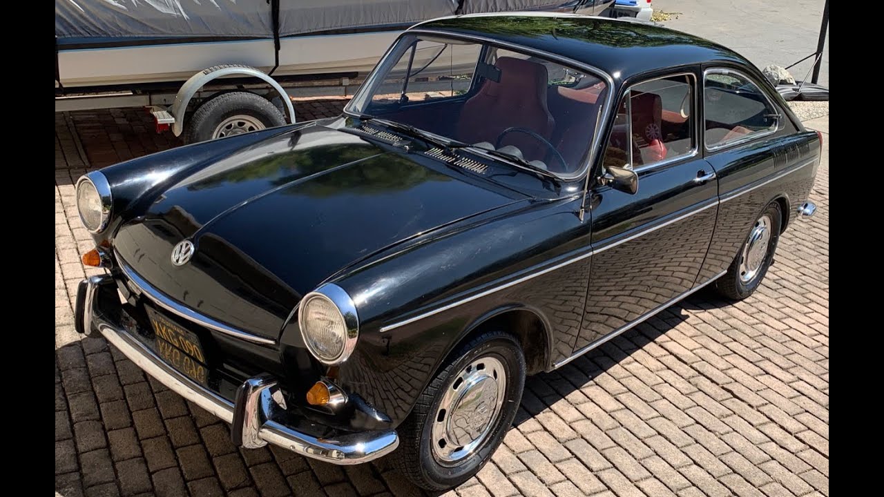 Classic VW - 1968 Volkswagen Type 3 Fastback - Black & Red