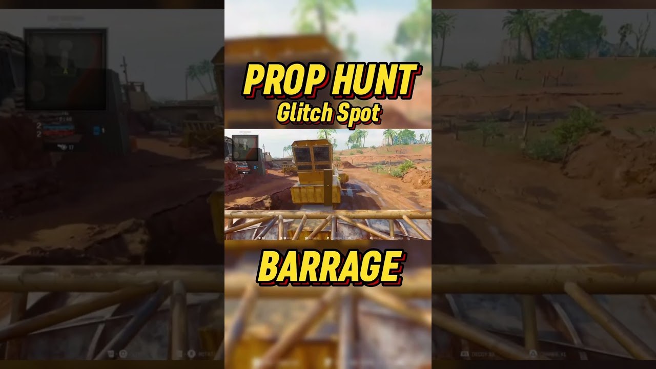 Prop Hunt Glitch Spot Barrage 😈🔥🤘🏻 #bo6 #prophunthlitch #callofduty #bo6glitch #cod #prophunt
