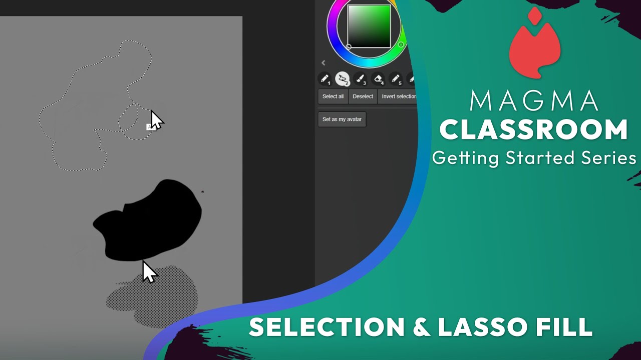 Selections and Lasso fill | Magma Classroom