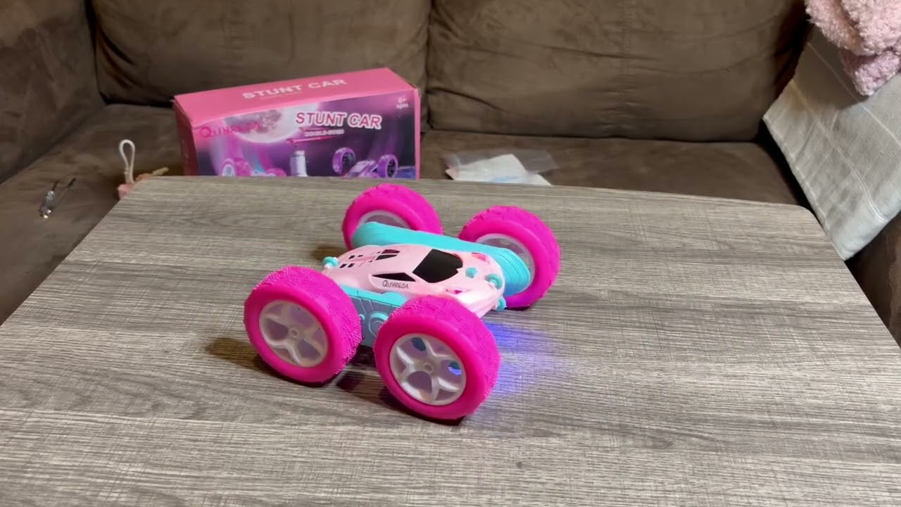 QUNREDA RC Stunt Car Review | Best Remote Control 360° Flipping LED Toy for Kids