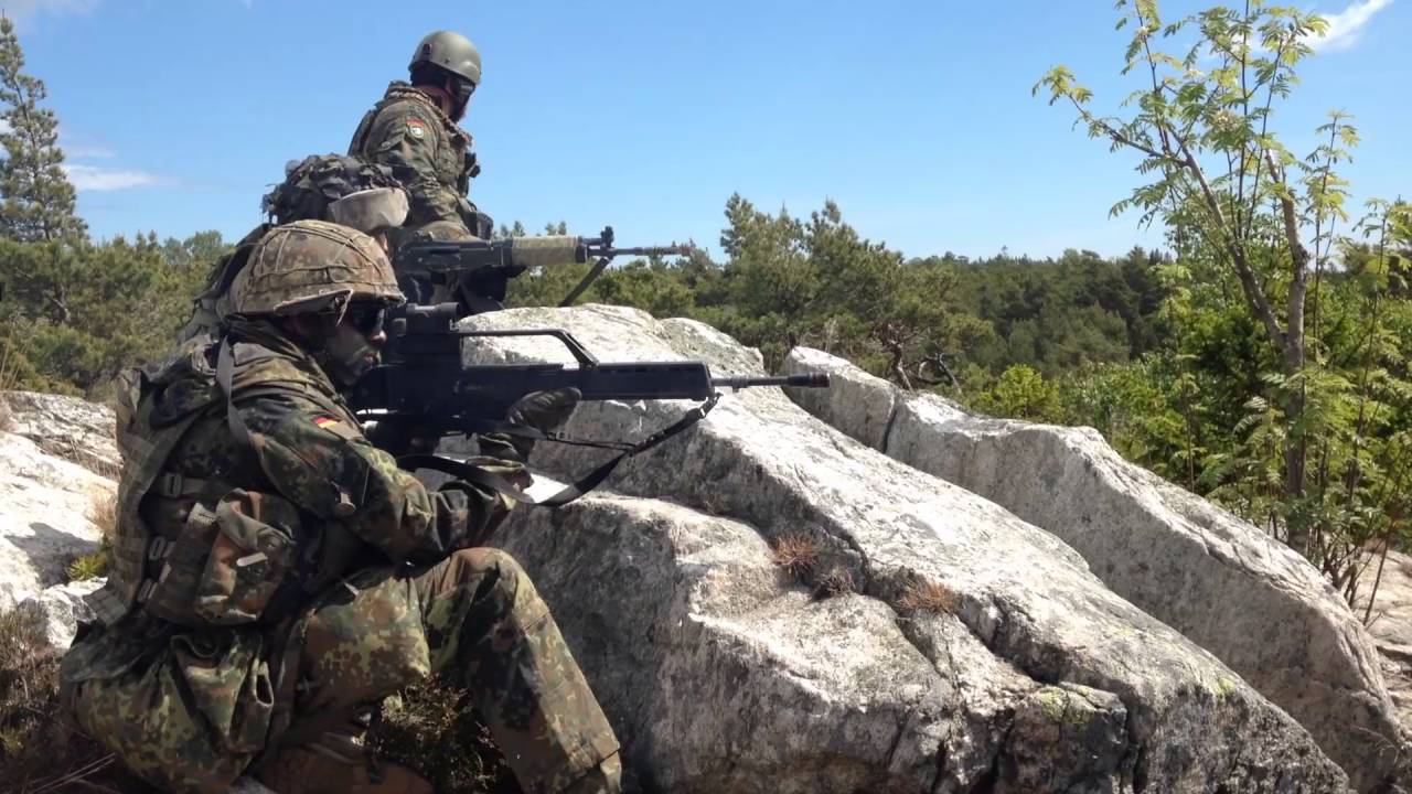 BALTOPS 2016: German/Finnish Marines Conduct Ground Assault on Uto, Sweden (B-Roll)