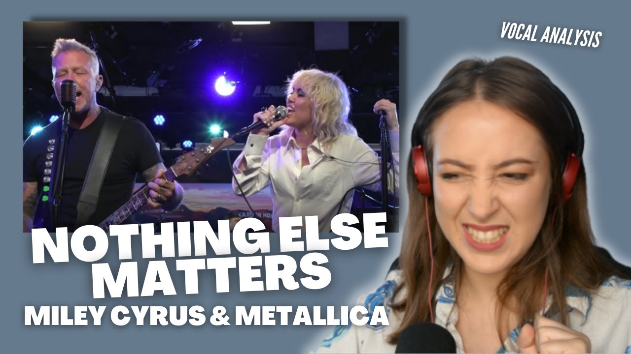Vocal Coach Reacts to MILEY CYRUS AND METALLICA 