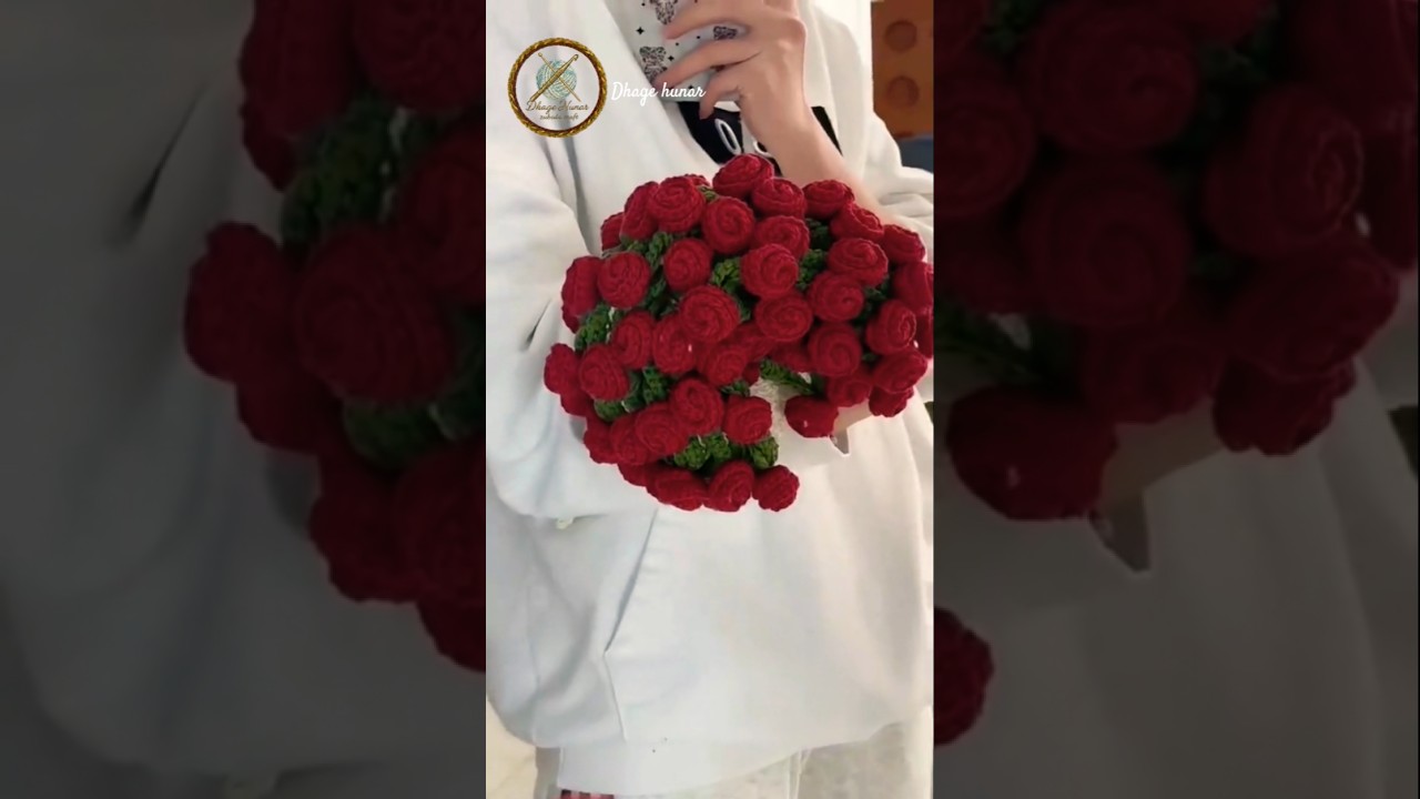 Handmade Rose Bouquet Blanket Design | Unique Crochet Gift Ideas 2026 