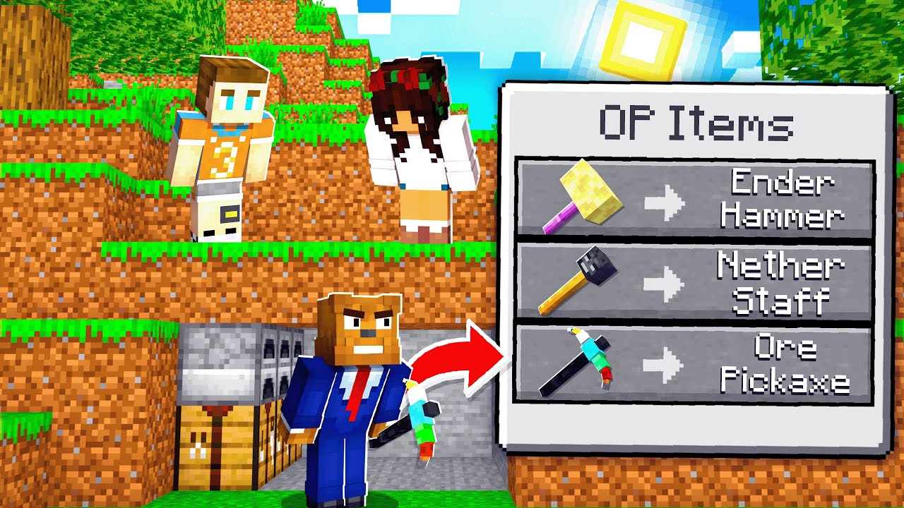 Minecraft Manhunt But, I Have OP Weapons