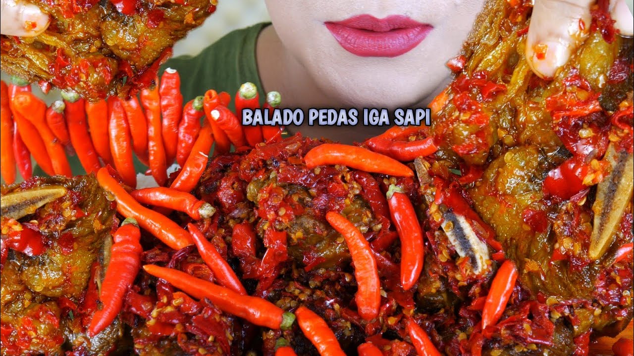 ASMR BALADO PEDAS IGA SAPI FULL LEMAK  | EATING SOUNDS