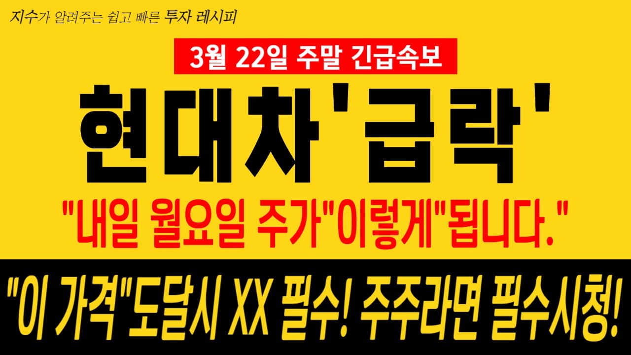 [현대차 주가 전망] 