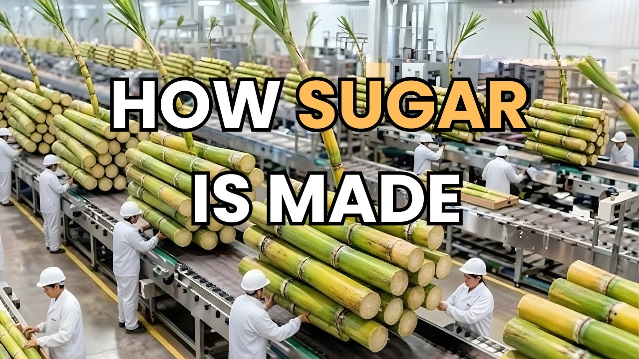 Inside a Giant Cane Sugar Factory: How Sugarcane Becomes Crystal Sugar | Full Process Documentary