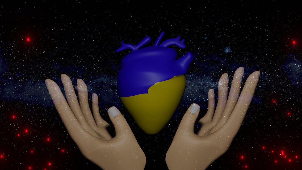 Ukraine Heart Hands Animation Background War Fire | Украина Сердце Фон Анимация Огонь