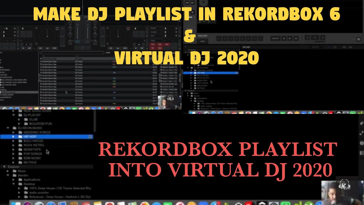 HOW TO ORGANISE & MAKE  PLAYLIST IN REKORDBOX /VIRTUAL DJ / OPEN REKORDBOX PLAYLIST IN VIRTUAL DJ