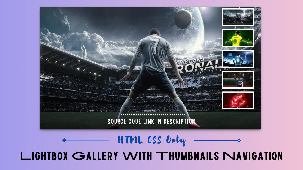 Create Lightbox Image Gallery With Thumbnails Using HTML CSS Only