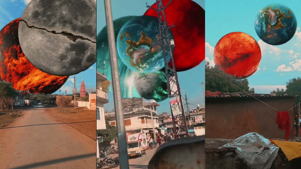 The oppressive universe 😨❗ the mercury plenet and chandrama plenet 😱❗#viral #planet #vfx #shorts 