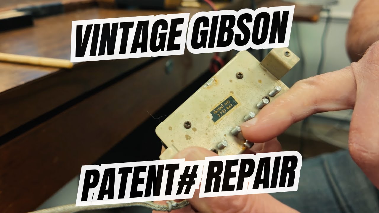 Ремонт звукоснимателя винтажной гитары Gibson 