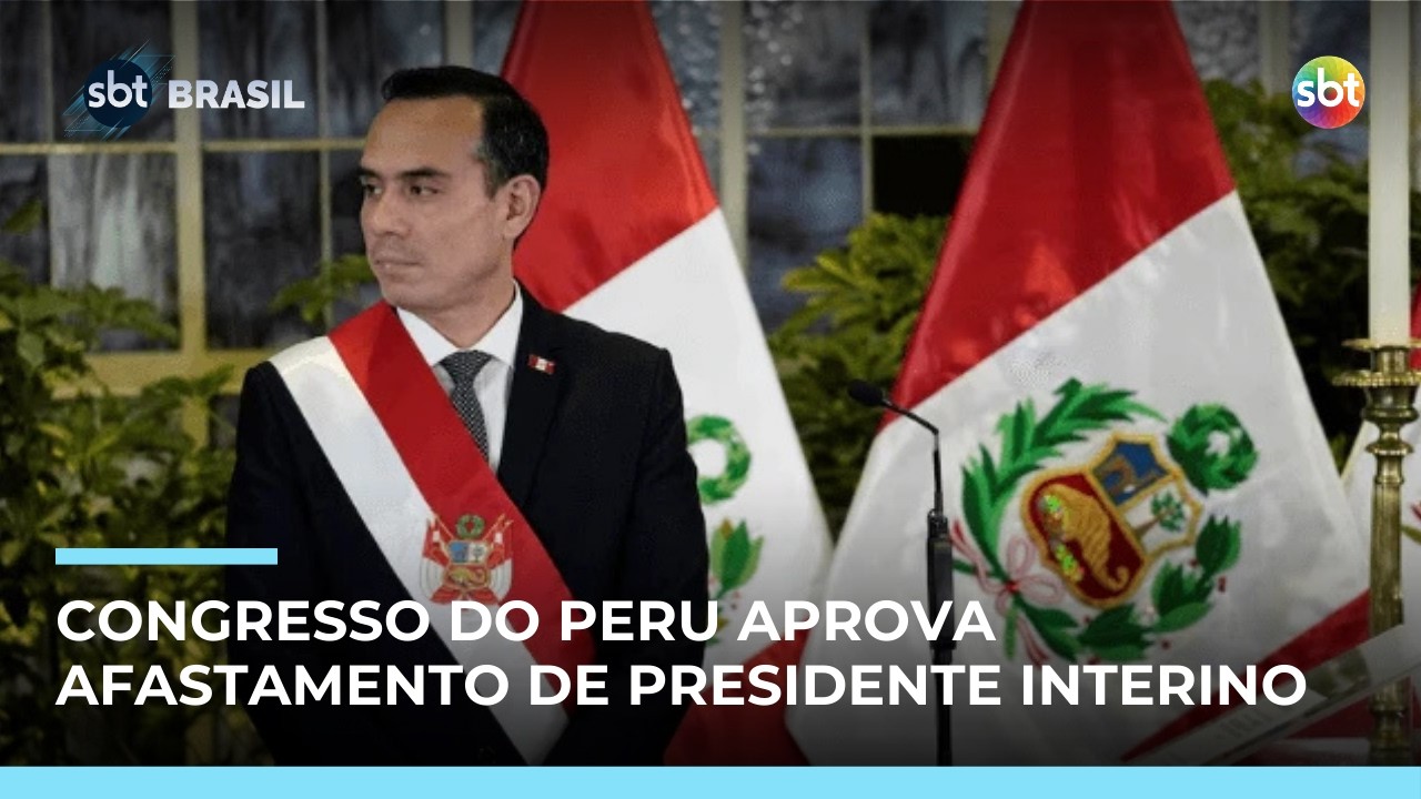 Congresso do Peru destitui José Jeri após quatro meses de mandato | #SBTBrasil