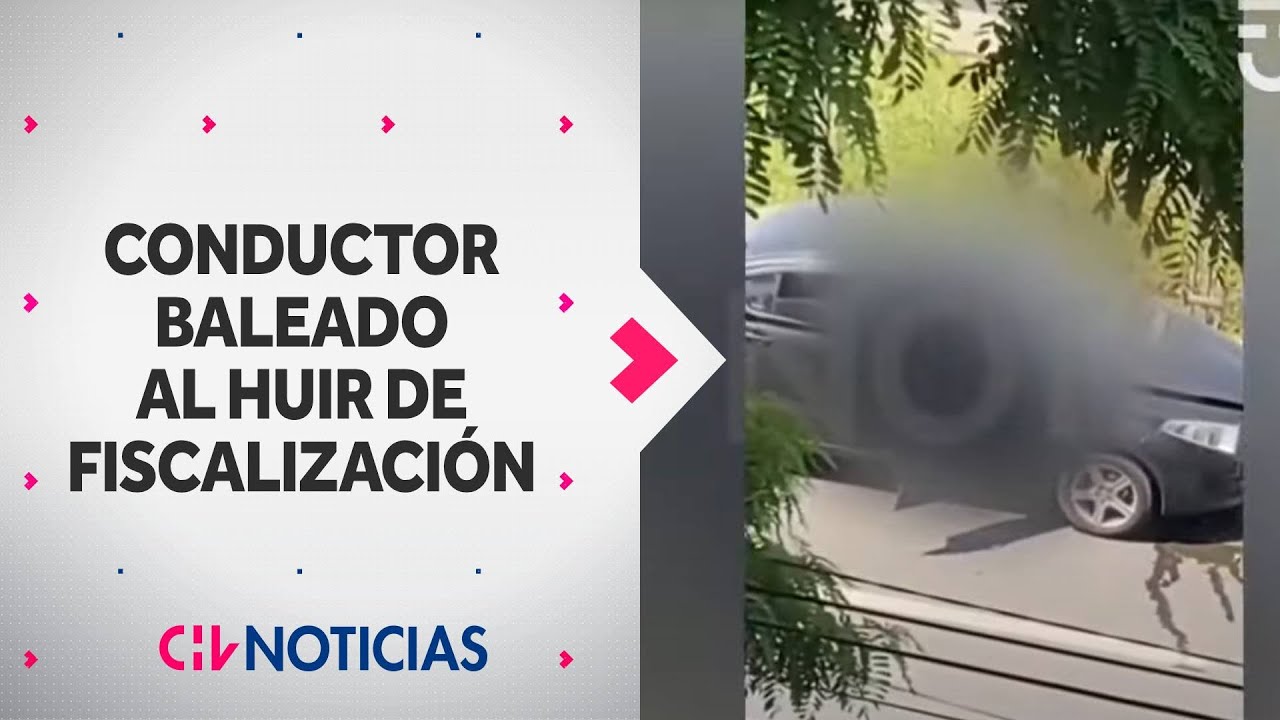 Conductor de app FUE BALEADO por carabinero cuando intentó huir de fiscalización - CHV Noticias