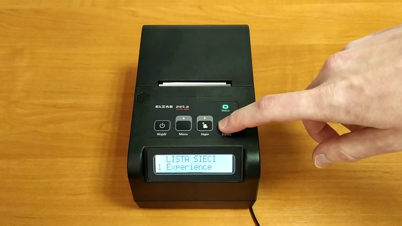 Drukarka fiskalna Elzab Zeta ONLINE - Podłączenie do sieci WiFi