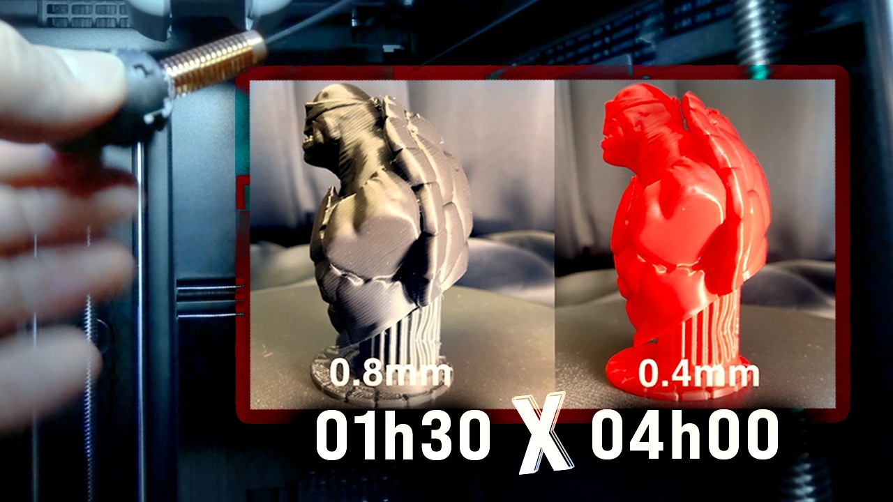 Impress&atilde;o 3D Mais R&aacute;pida: Testando o Bico de 0.8mm | Mais Produ&ccedil;&atilde;o em Menos Tempo