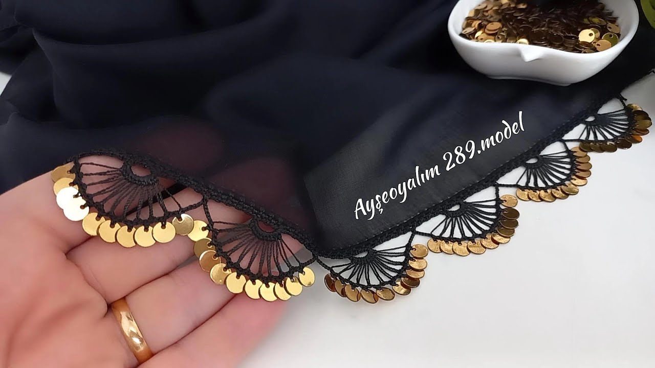 Çok şık ve gösterişli iğne oyası tadında tığ işi pul oyası (@ayşeoyalım ) 289.model