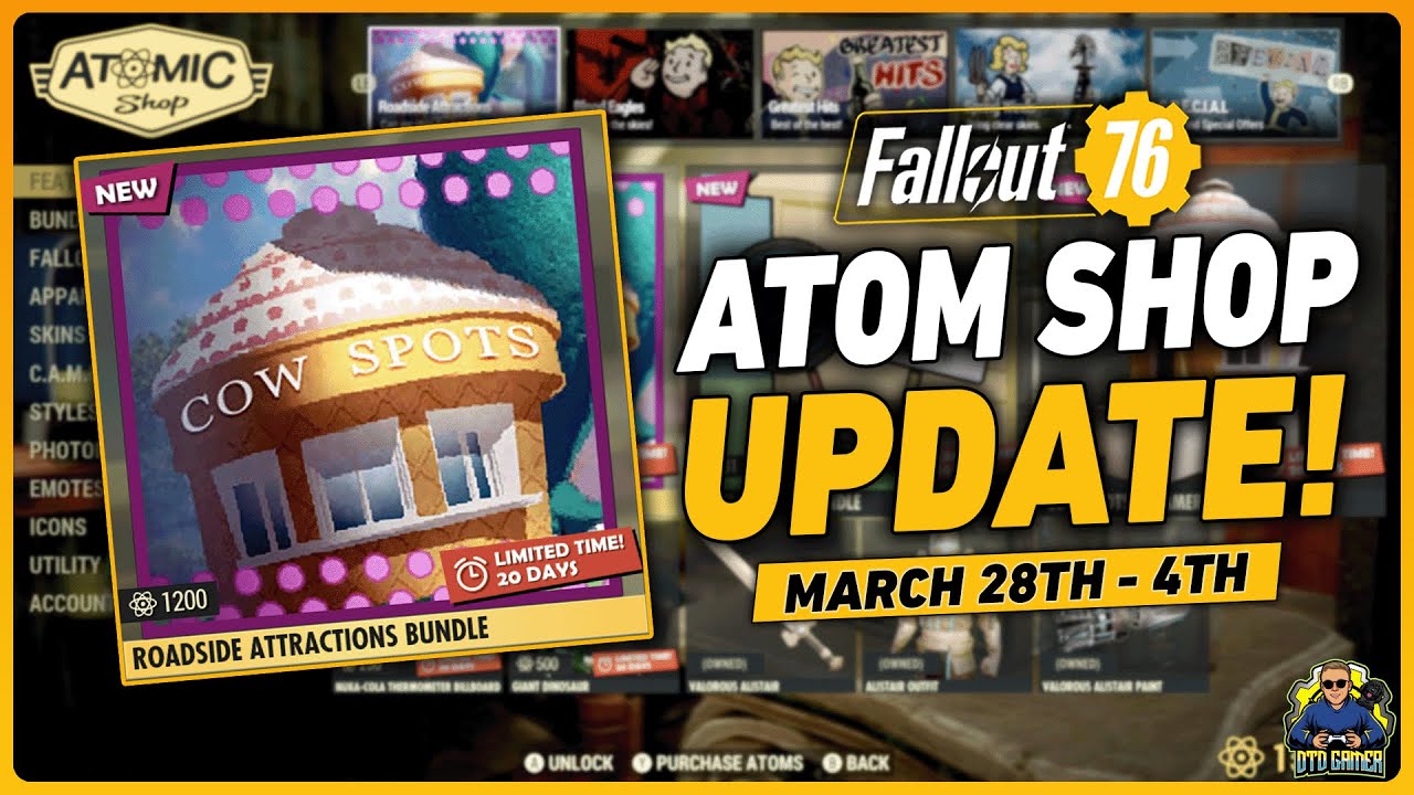 Fallout 76 Atomic Shop Update | March 28th - 4th
