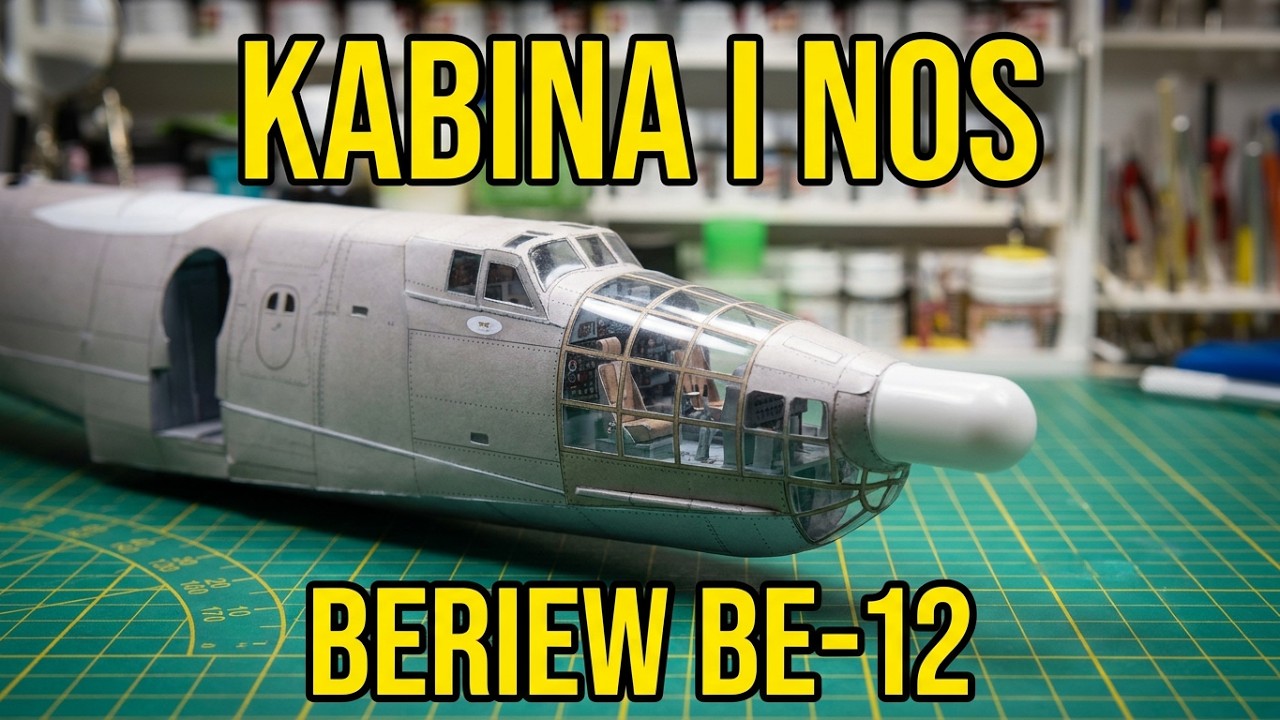 BERIEW Be-12 cze.7 Nos #papermodel #modelarstwo #karton #aviation #hobby #małymodelarz