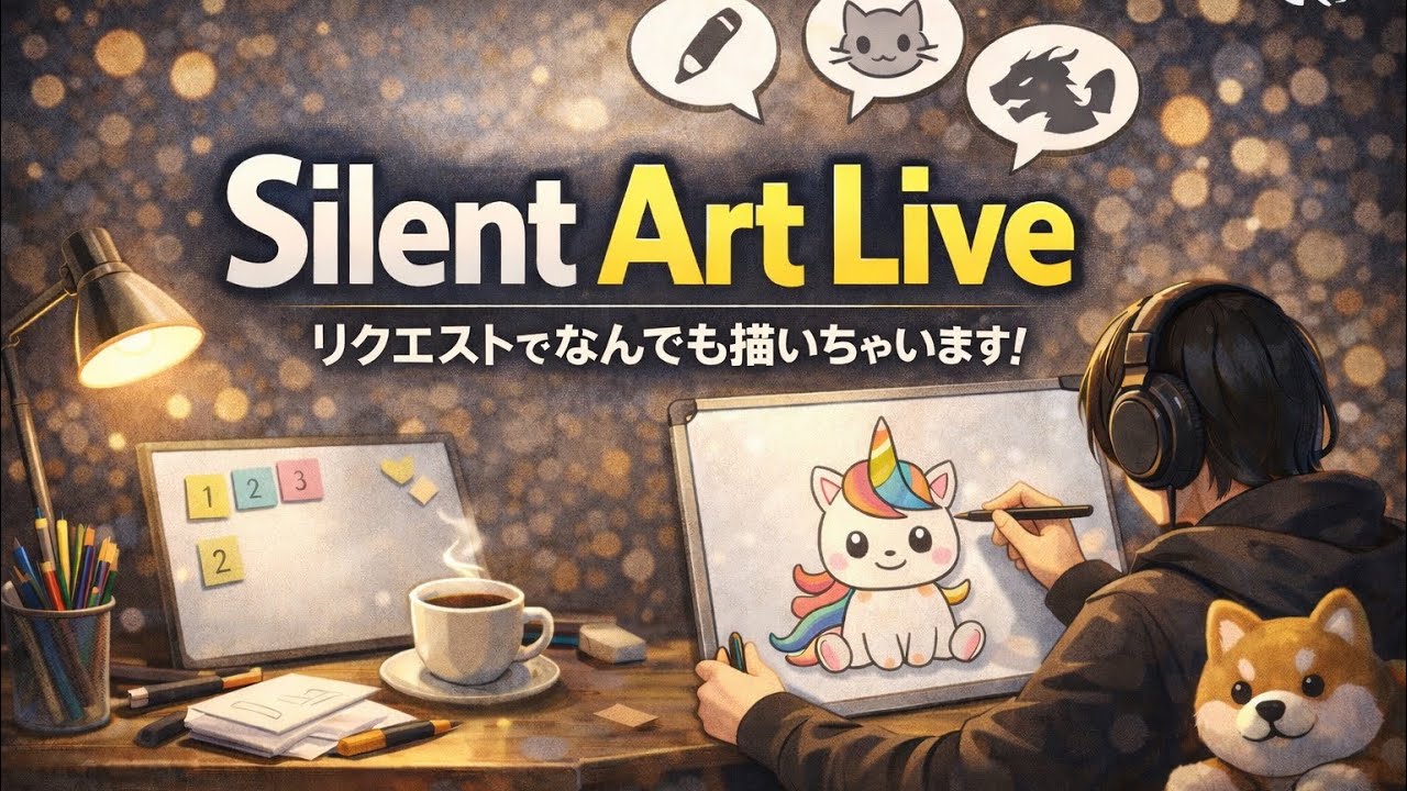 Silent Art Live がライブ配信中！