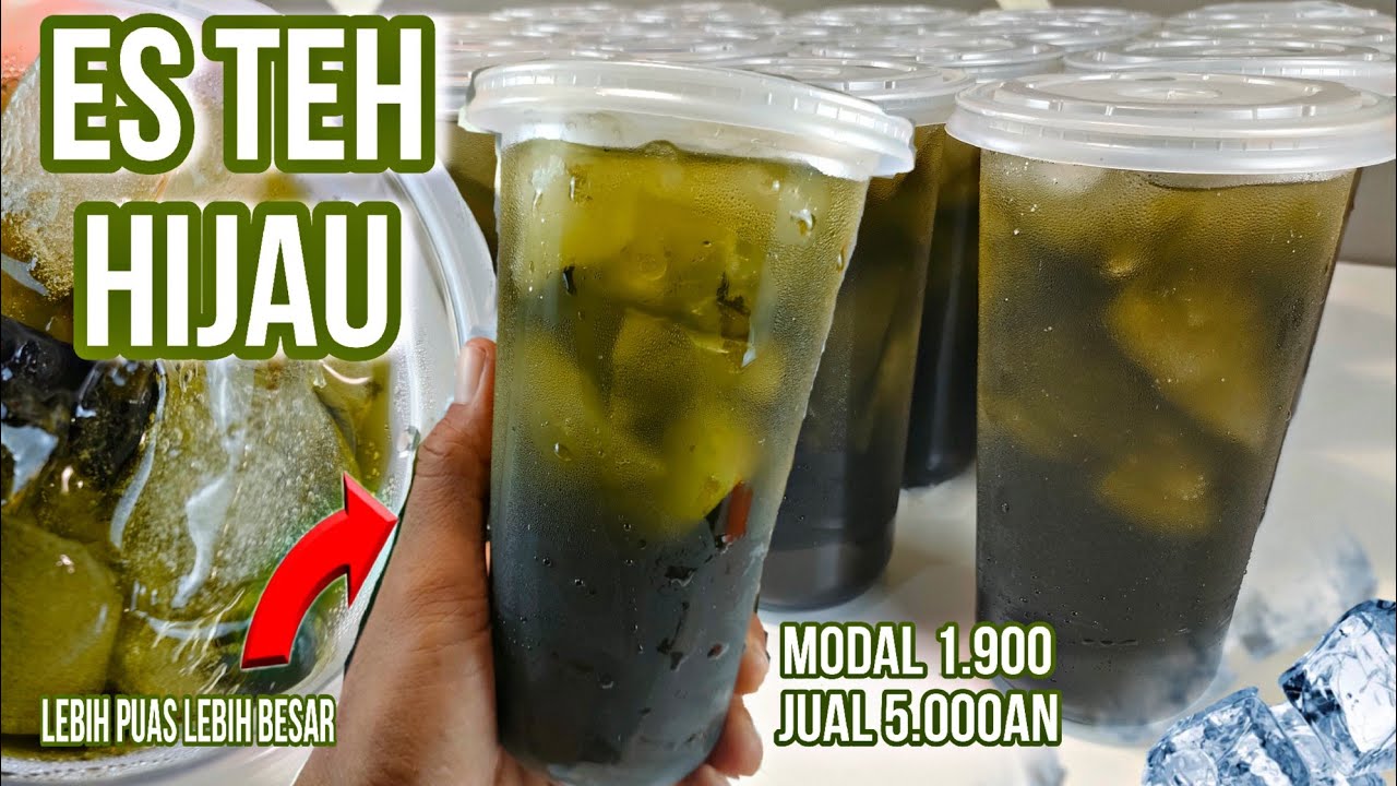 RESEP ES TEH HIJAU || buruan coba ‼️belum banyak yang jual