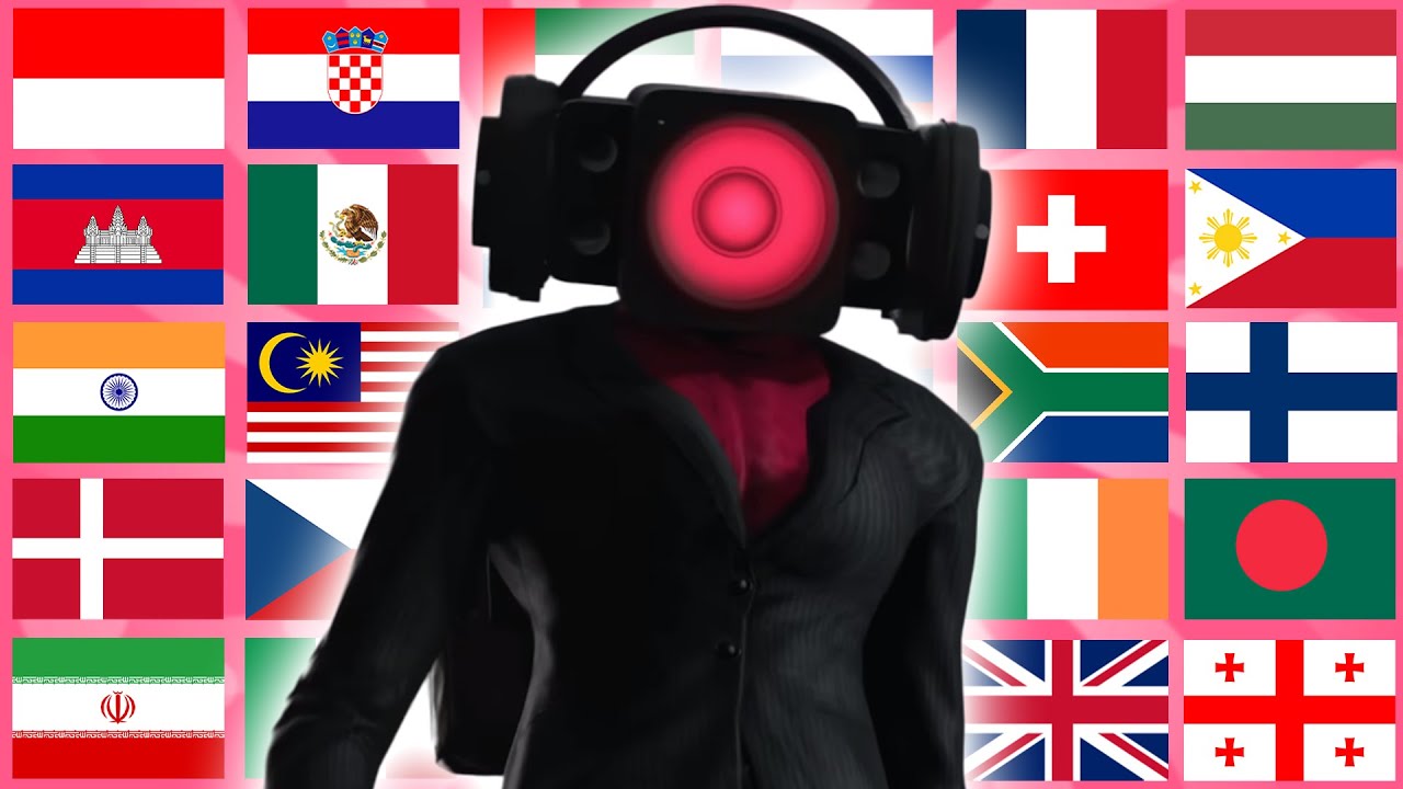 Skibidi Speaker Woman in 70 Languages Meme