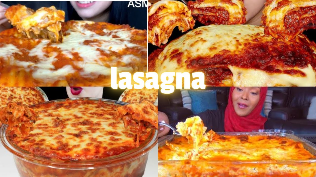 MUKBANGERS EATING *CHEESIEST LASAGNA*