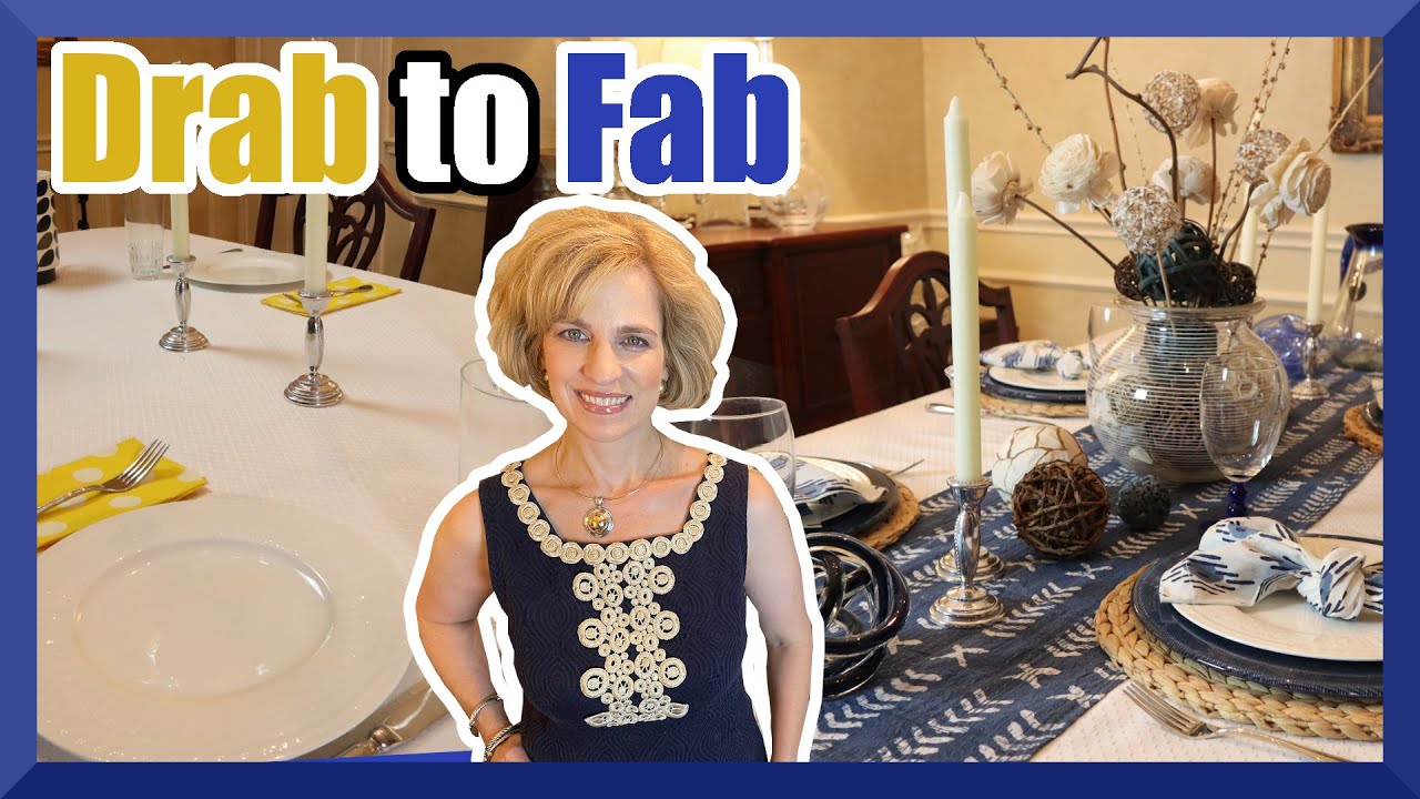 Taking a dinner table from drab to fab and introducing the 