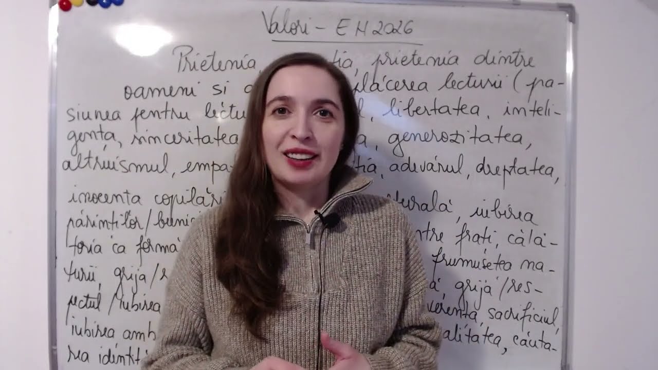 Valori și texte literare - EN 2026