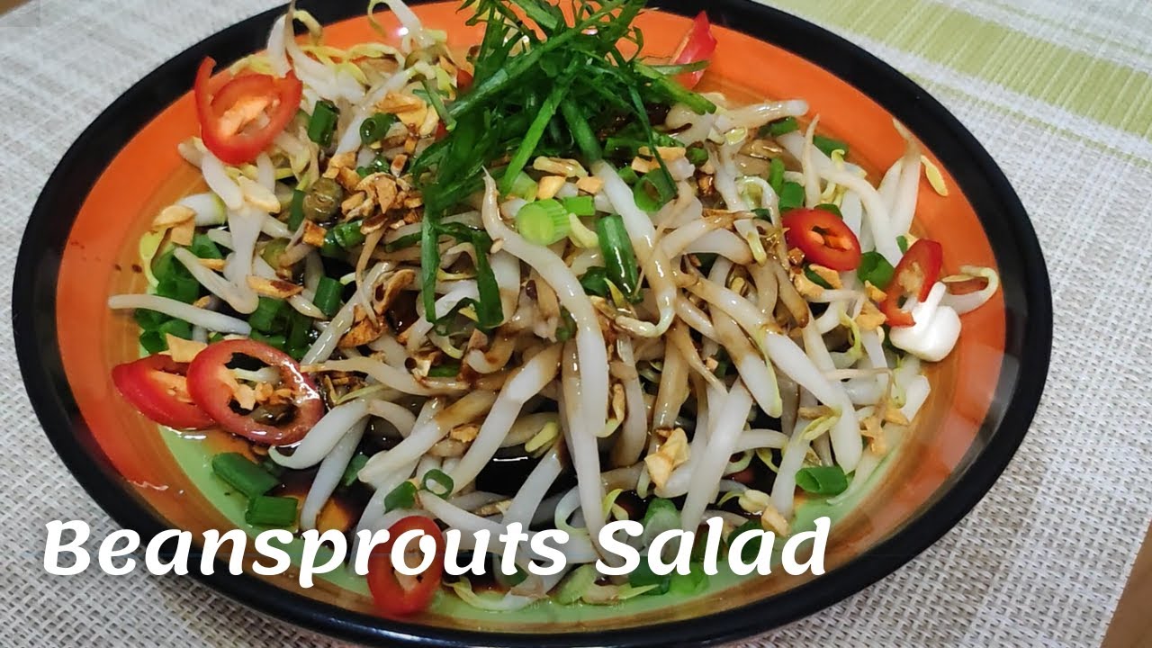 Crunchy Beansprouts Salad | Crunchy Mung bean Sprouts Salad | Salad Tauge Ranggup