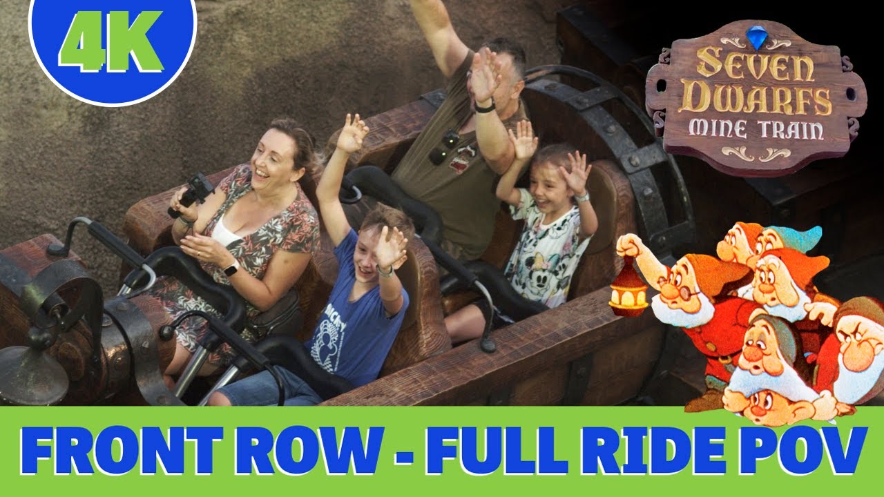 Seven Dwarfs Mine Train FULL Ride POV in 4K (Front Row) | Magic Kingdom, Disney World