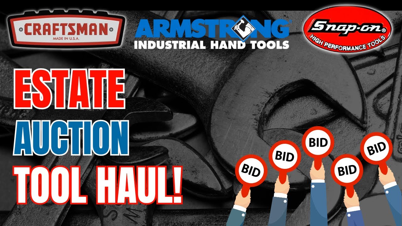Estate Sale Auction Tool Haul JACKPOT! Snap-on, Craftsman, Armstrong and more! Auction Winnings!