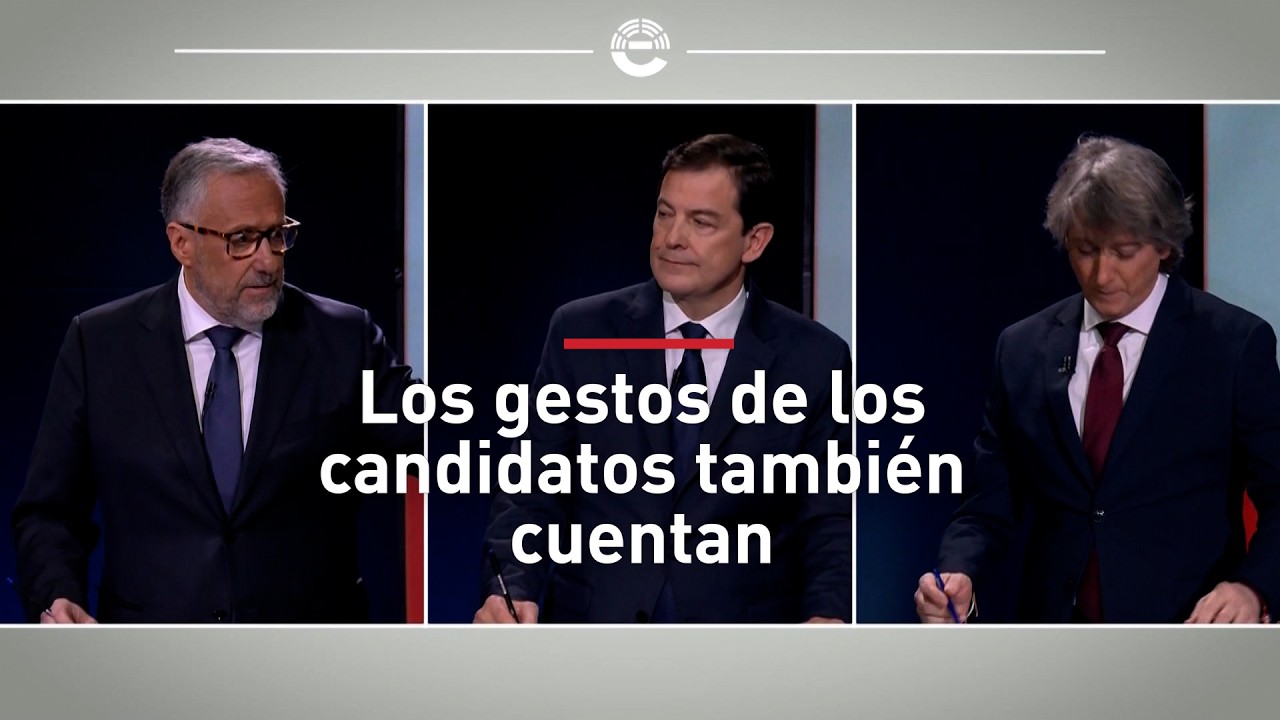 Análisis expertos: Aciertos y errores gestuales de los candidatos en el debate de Castilla y León