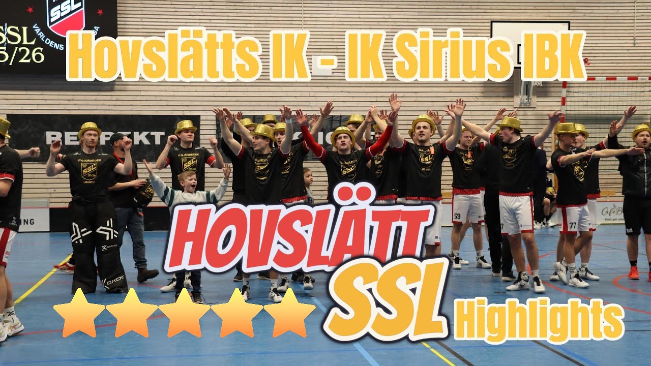 Highlights Hovslätts IK - IK Sirius IBK Historiskt avancemang för Hovslätts IK (Innebandy/Floorball)