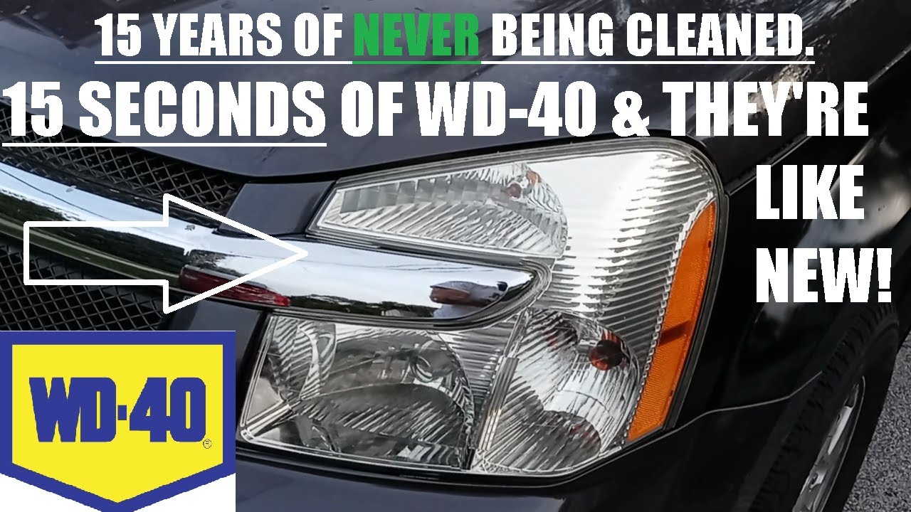 How to Clean & Restore Headlights PERMANENTLY With WD-40 - IT ACTUALLY WORKS!