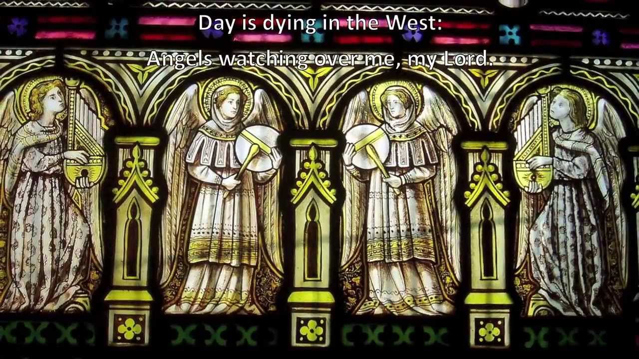 All night, all day, Angels watching over me -arr by Jan Mulder - Stained Glass windows England