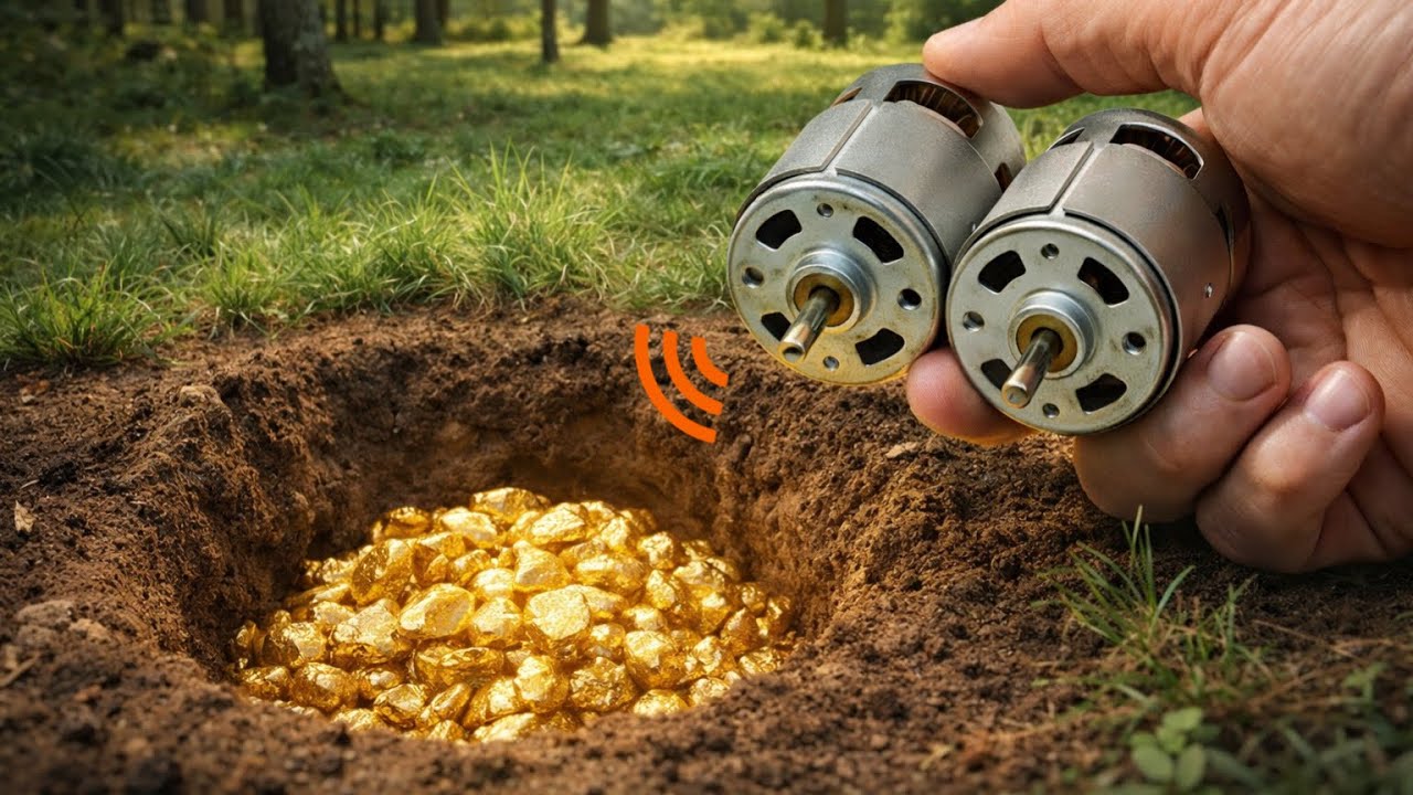 Old DC Motor Detect Gold and Buried Treasures Underground
