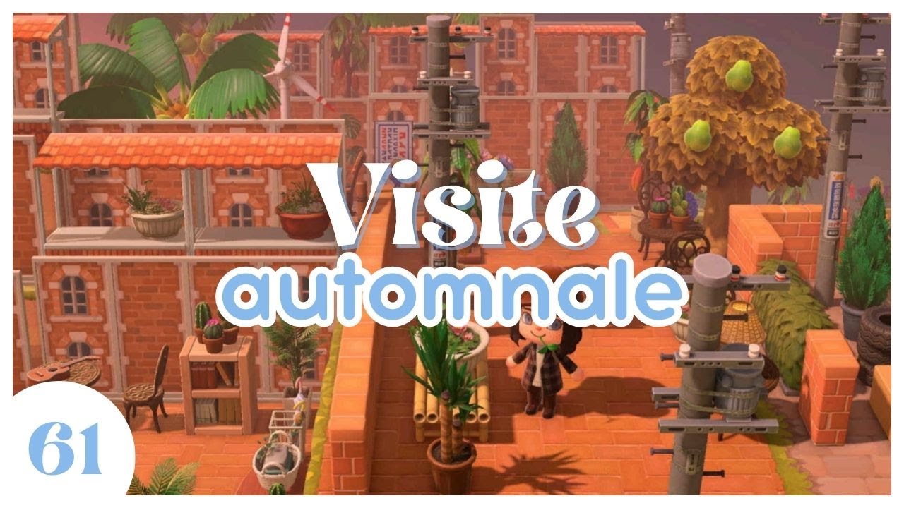 🍂 VISITE de mon ILE AUTOMNALE/URBAINE (1550 heures de jeu) | Animal Crossing New Horizons #61