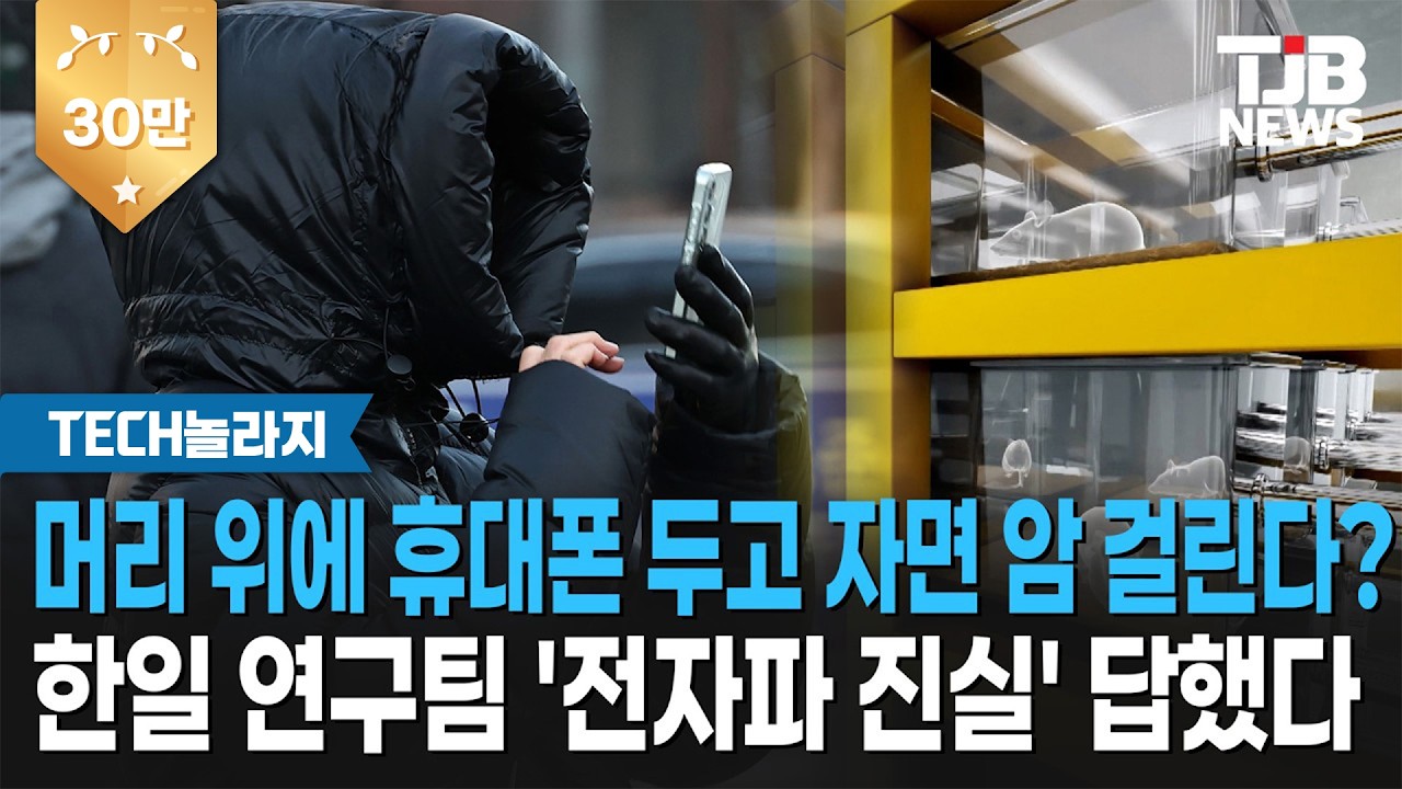 머리 위에 휴대폰 두고 자면 전자파로 암 위험?! 한·일 연구팀 답했다 ｜TJB 대전·세종·충남뉴스