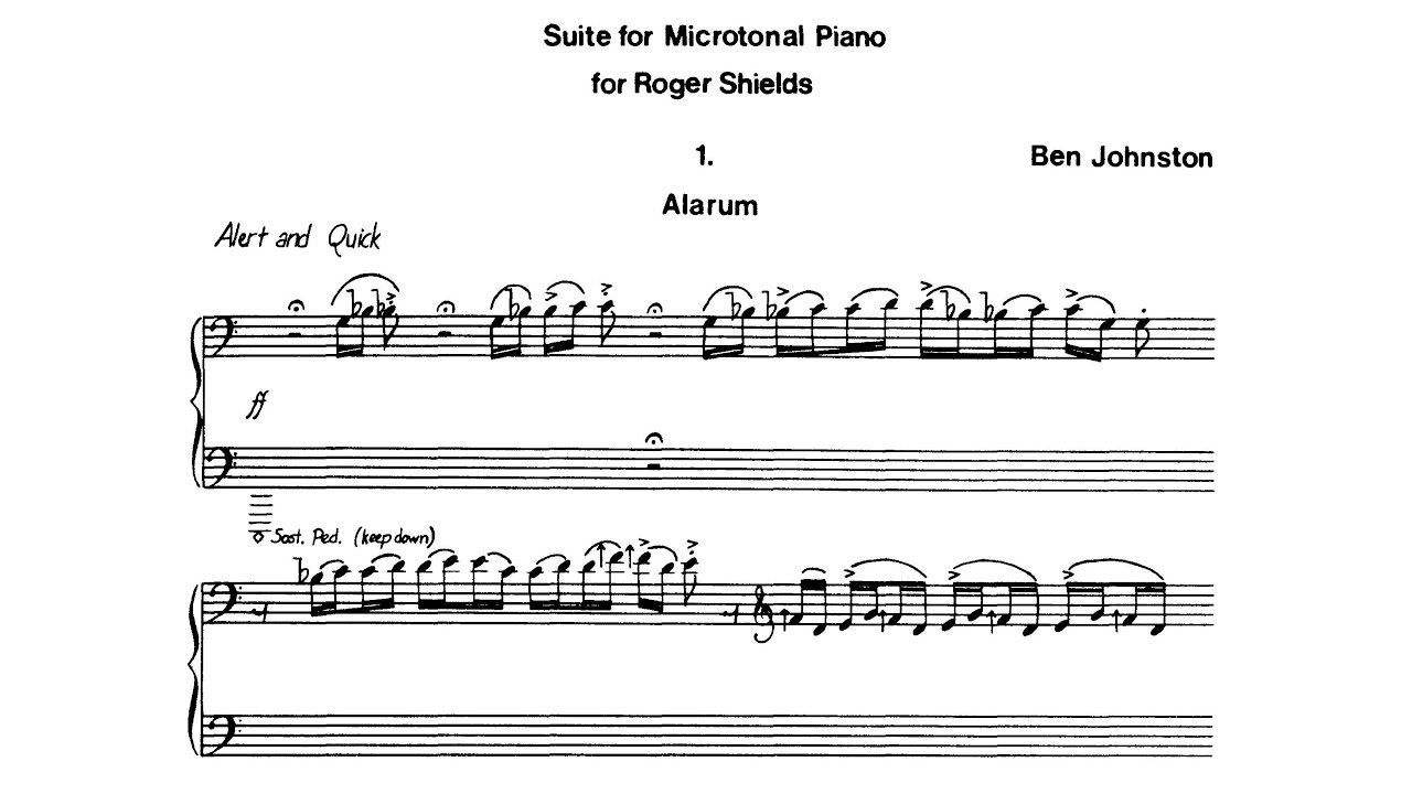 Ben Johnston - Suite for Microtonal Piano
